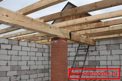 Instalación de vigas de suelo.