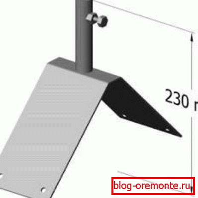 Soporte de cumbrera estándar para aerogenerador