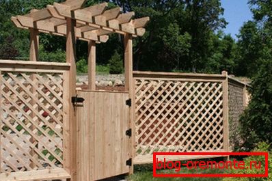 Fig.6 Puerta con pérgola