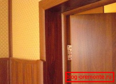 Las pendientes recortadas con paneles de MDF.