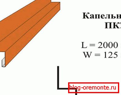 Dimensiones del gotero de frontón.