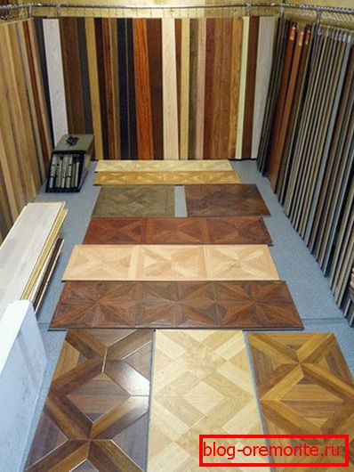 La gama de suelos laminados.