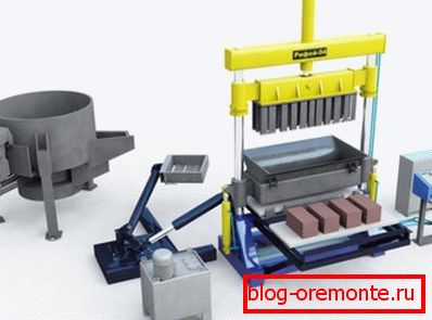 Hormigonera y máquina para hacer bloques de hormigón keramzite