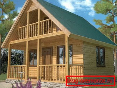 Casa de campo de madera perfilada, donde puede relajarse incluso una gran familia Casa de campo de madera perfilada, donde puede relajarse incluso una gran familia