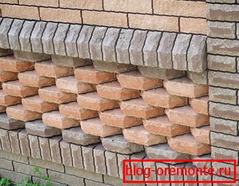 Ladrillo con forma decorativa
