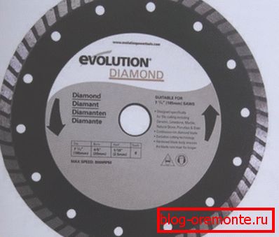 Disco de corte de diamante