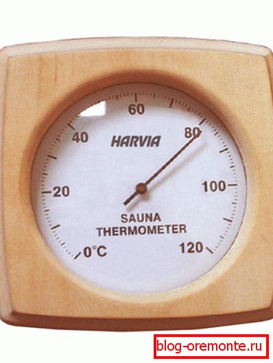 Para una sala de vapor de 80 grados - una temperatura moderada.