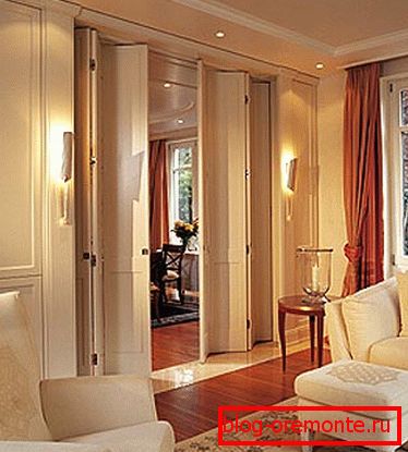 Puertas plegables puertas interiores en el interior