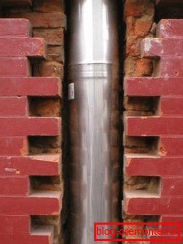 Chimenea en la pared