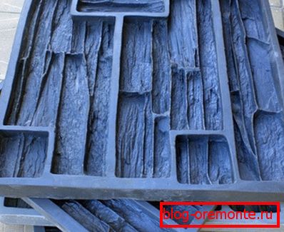 Formas elásticas para la producción de baldosas con la textura de piedra natural. Formas elásticas para la producción de baldosas con la textura de piedra natural.