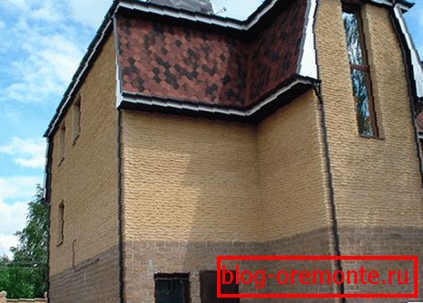 Material para el acabado de casas de hormigón celular.