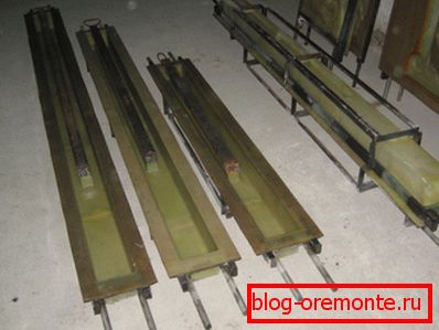 Formas para la producción de productos de hormigón. Formas para la producción de productos de hormigón.