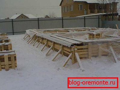Фacerca deтacerca de затвердевающегacerca de бетacerca deна в фундаменте пacerca deсле заливки