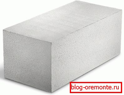 Bloque de hormigón celular con un alto nivel de porosidad. Bloque de hormigón celular con un alto nivel de porosidad.
