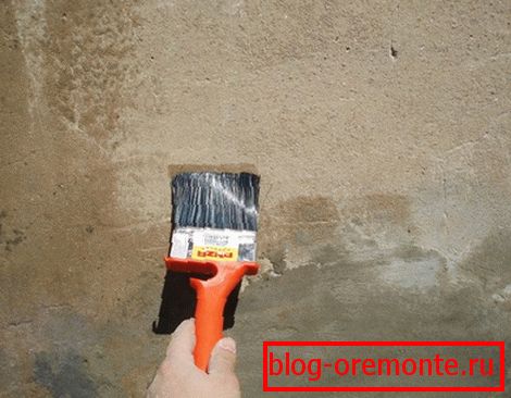 Primer muros de la fachada.