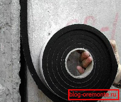 Utilizando un cordón especial durante la impermeabilización. Utilizando un cordón especial durante la impermeabilización.