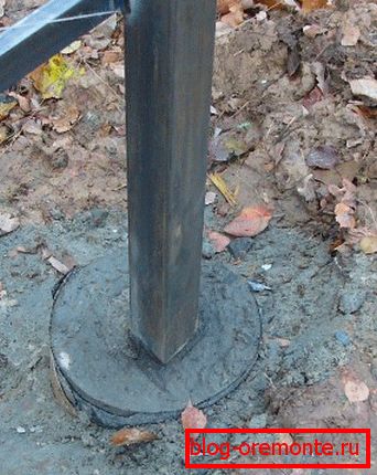 Tipo de poste instalado portillo del tubo de perfil
