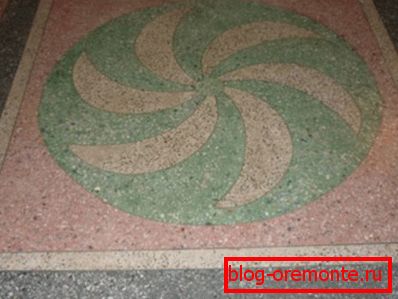 Hermosos pisos de concreto con astillas de mármol. Hermosos pisos de concreto con astillas de mármol.