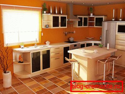 Linóleo en la cocina.