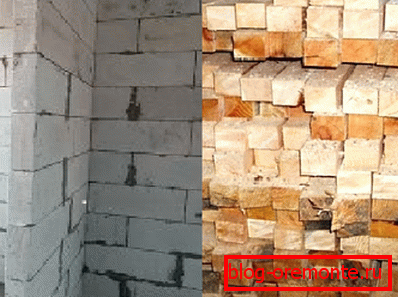 Foto amateur de la pared de bloques de hormigón celular y madera de la matriz. Foto amateur de la pared de bloques de hormigón celular y madera de la matriz.