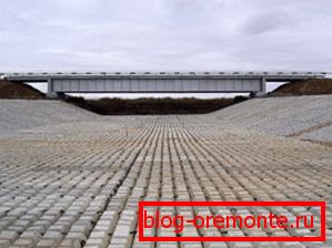 Colchonetas en el fondo de la cama de una empresa de agua. Colchonetas en el fondo de la cama de una empresa de agua.