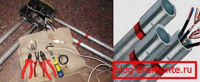 Cableado en tubos de metal