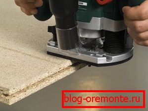 Ranura de muestreo enrutador Instalación de puertas correderas interiores.