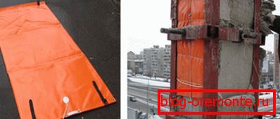 En la foto - hormigonado con termomáticos. En la foto - hormigonado con termomáticos.