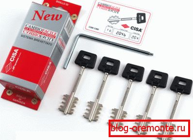 Un conjunto de claves para transcodificar la cerradura.