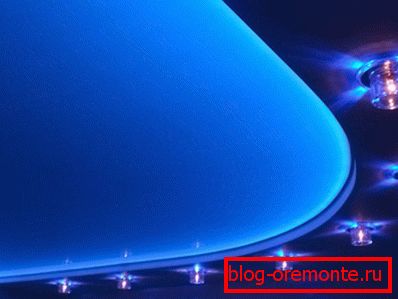 Techo elástico con luces