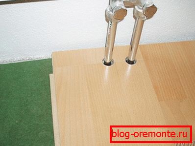 Colocación de laminado sobre linóleo
