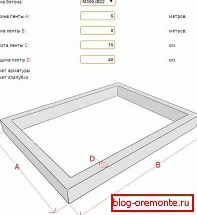 Calculadora de hormigón en línea para cimientos Calculadora de hormigón en línea para cimientos