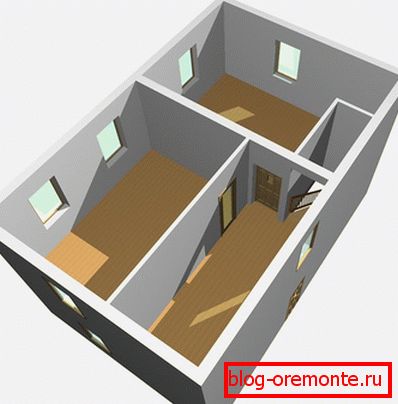 Determinación del área de la habitación.