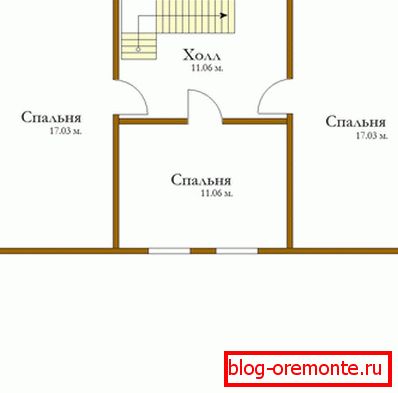 El plano de la casa de la madera.