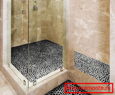 Piso de mosaico de gravilla