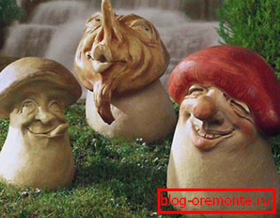 Mirando esta foto, es difícil imaginar que estas figuras graciosas estén hechas de una mezcla de cemento, arena y agua. Mirando esta foto, es difícil imaginar que estas figuras graciosas estén hechas de una mezcla de cemento, arena y agua.