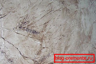 Textura interesante hecha con yeso.