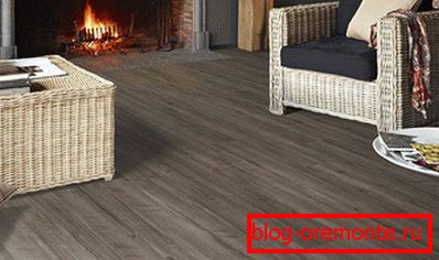 El uso del laminado gris.