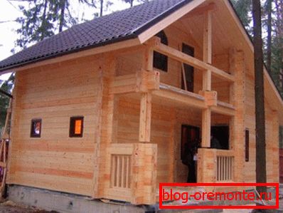 Un ejemplo de una hermosa casa de troncos perfilada