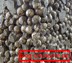 Un ejemplo de la estructura del hormigón ligero de poros grandes. Un ejemplo de la estructura del hormigón ligero de poros grandes.