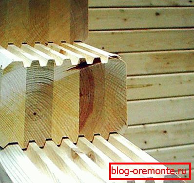 Perfil de madera laminada с другими пазами для создания замков Perfil de madera laminada с другими пазами для создания замков