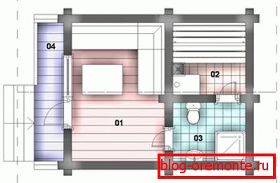 Un simple boceto de la futura casa de baños que puedes hacer tú mismo.