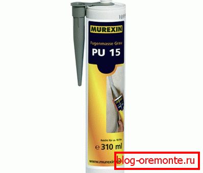 Variedades de selladores de poliuretano.