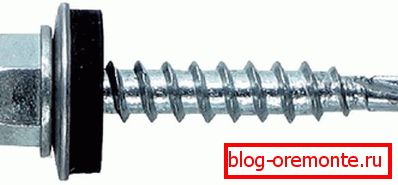 Tornillo autorroscante de goma