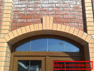 Arco de segmento para una puerta