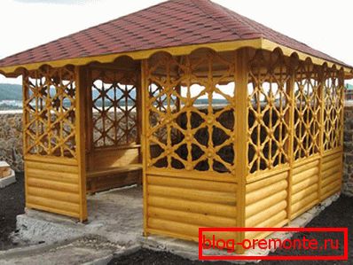 Tienda con techo blando.