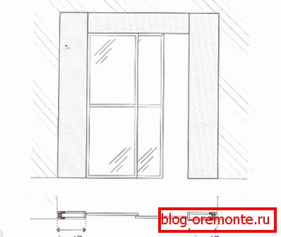 Doble ancho de la puerta interior. ancho interior de la puerta