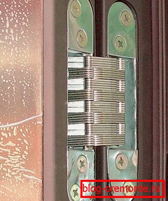 Bucles ocultos (internos) Bisagras ocultas para puertas metálicas.