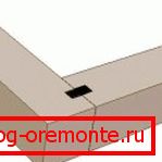 Conexión en una llave rectangular. Conexión en una llave rectangular.