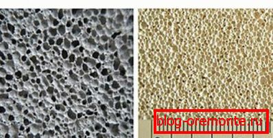 Comparación de la estructura de los dos materiales al considerar la sección de corte Comparación de la estructura de los dos materiales al considerar la sección de corte